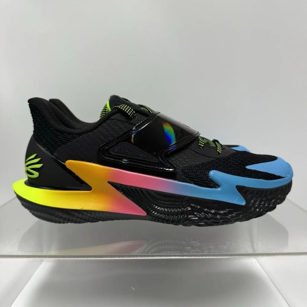 Brand New Under Armour Curry D Fox 2 6011189-001 Black Blue Shoes Men's size 8.5